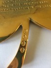 VINTAGE Gerity Products 24K Gold-Plated (I Think)4-Leaf Clover Brass Paperweight — photo 4
