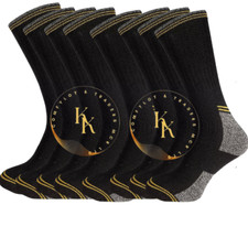 Strapazierfähige verstärkte gepolsterte Damensocken für Damen Ferse und Zehen UK 6–11