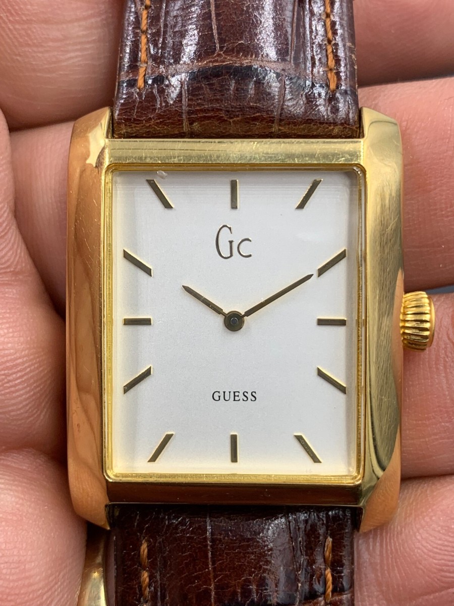 Guess watch GC Collection GC 1000 men's gold tone good Condition
