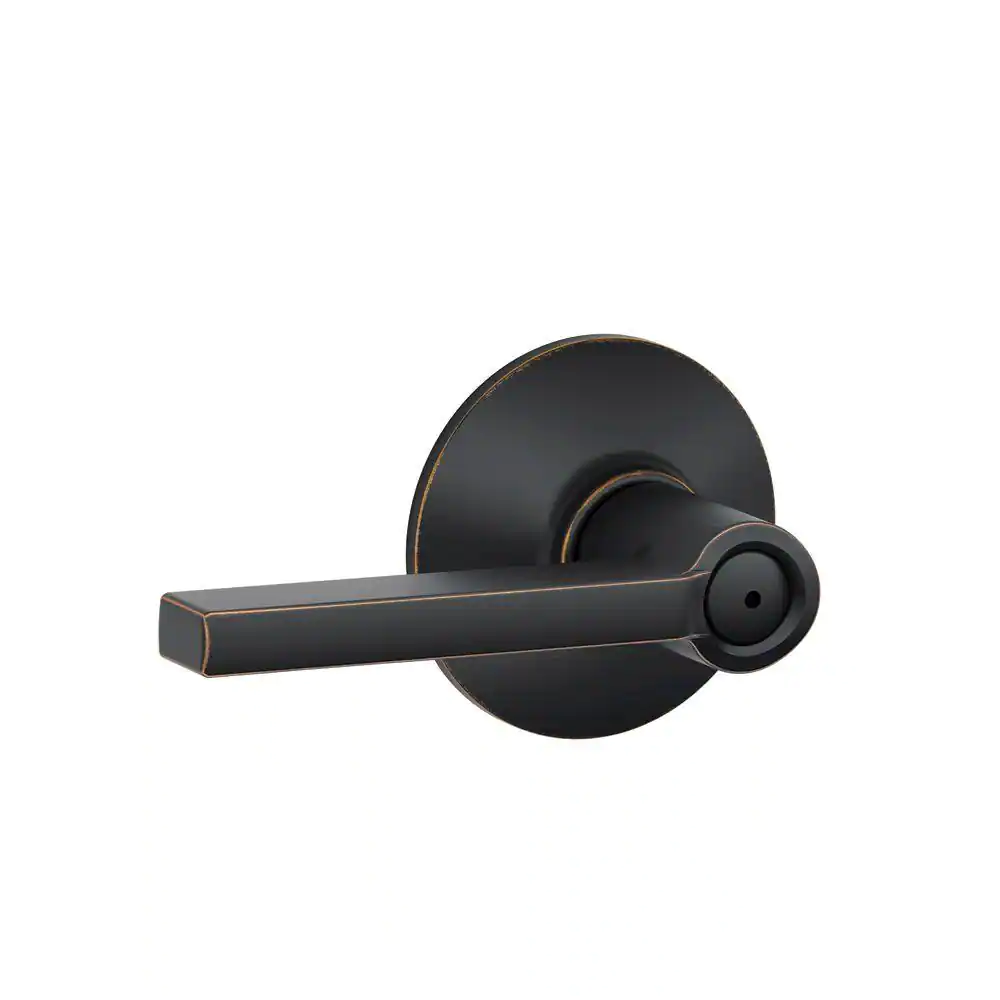 Latitude Aged Bronze Privacy Bed/bath Door Handle |