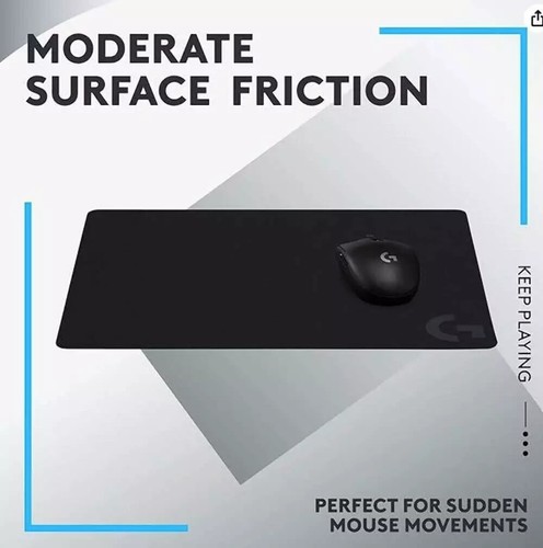 2x Logitech G240 Cloth Gaming Mouse Pad for Low - Black M 340x280mm