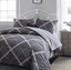 ATsense Queen Comforter Set, 3-Piece 100% Cotton Fabric, Soft Microfiber Duvet  eBay