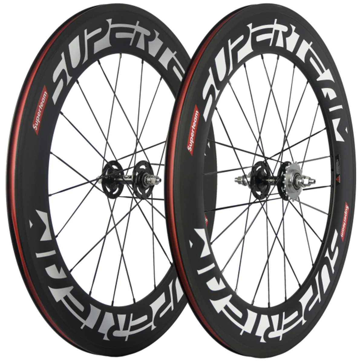 Superteam 700c 88mm Carbon Clincher Wheelsets For Track Bike
