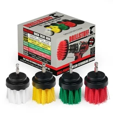 Drill Brush Attachment Set - Wheel Cleaning Brush for Drill - Shower Cleaner Bru