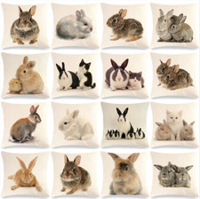 Copricuscino 18" Coniglietto Decorazioni Festa Buona Pasqua Decorazione Federa