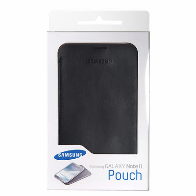 Samsung Pouch Etui EFC-1J9LBEGSTD Kunstlederetui Hülle für Galaxy Note II/N7100