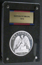 Waterloo Medal 2015 Sterling Silver Commemorative Medallion BU Case with Ribbon