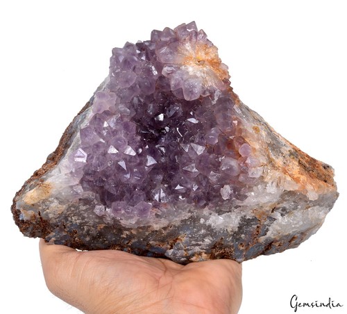 Racimo de Cristal Amatista Púrpura 2 Kilos Geoda Catedral Uruguay Espécimen/Decoración - Imagen 4 de 10