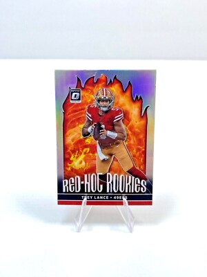 2021 Donruss Optic Trey Lance Red Hot Rookies Holo Prizm Rookie RC #RHR-2 E137
