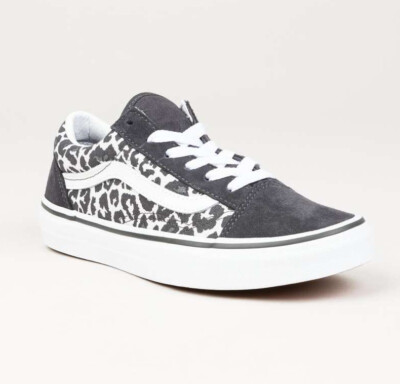 Kids Vans Snow Leopard Print Toddler Trainers Shoes BNWT FREE