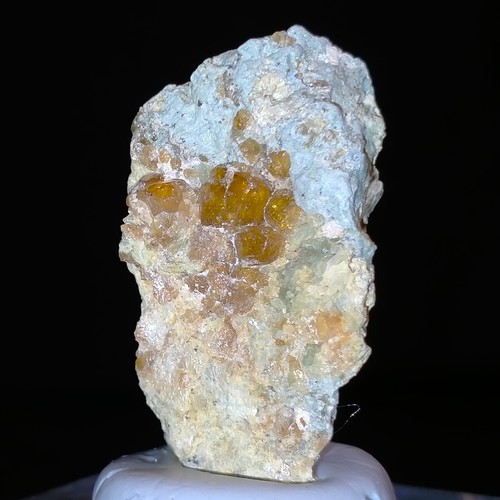 Grossular Hessonite Garnet crystals on matrix rough mineral specimen 77.5ct - Picture 4 of 6