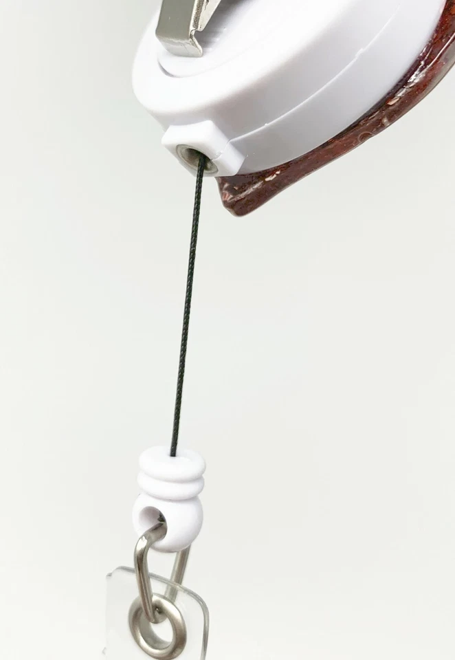 Soporte de carrete de insignia de identificación retráctil corazón brillante multicolor con clip giratorio Foto 3 de 3