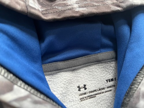NIKE UNDER ARMOUR JORDAN HOODIE LOT OF 4 TEE CAMO BLUE BOYS SMALL EXCELLENT - Picture 4 of 10