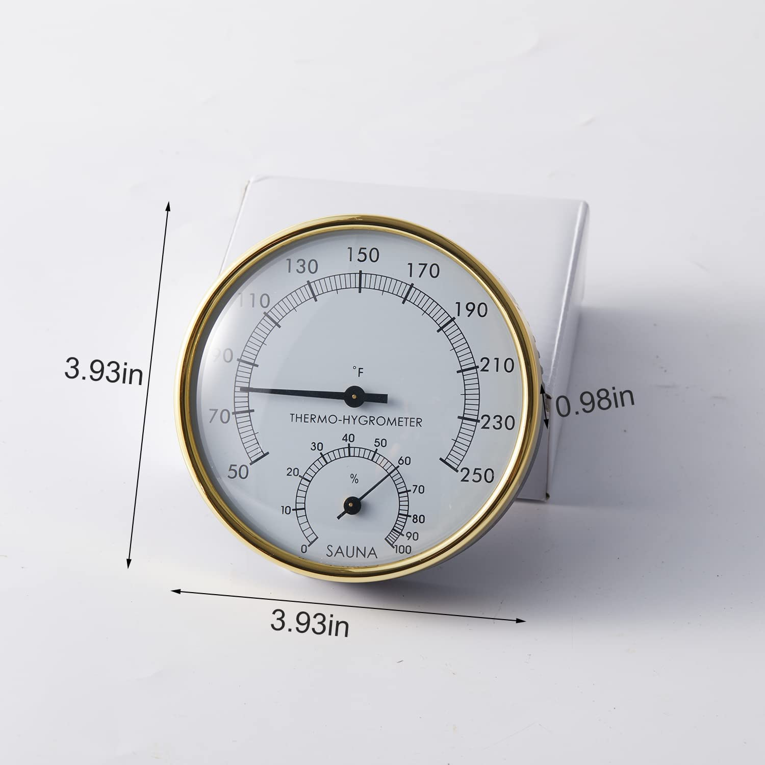 Sauna Thermometer 2 in 1 Fahrenheit Thermometer Hygrometer for Sauna