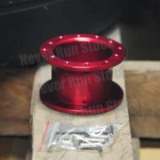 2" aluminum red steering wheel hub spacer extension extender adapter 6 bolt
