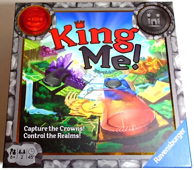 KING ME Checkers Strategy Game - Complete - Excellent Condition - Ravensburger