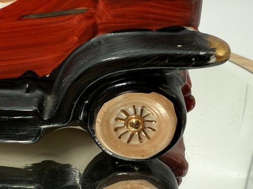 Vintage Figurine Car Model Porcelain Cadillac Ornament Retro Red - Picture 6 of 12