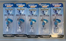 5 Packs Super Vibrax Blue Fox Shallow Spinner...