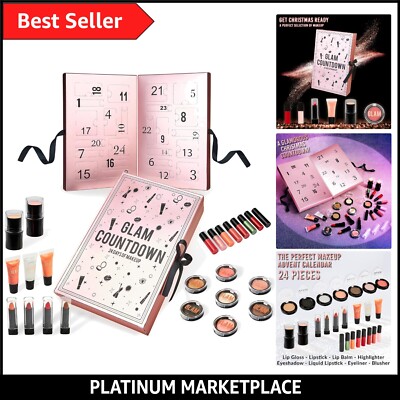 Glamorous Beauty Adventskalender 2024 - 24 Rosegold Make-up und Hautpflege Geschenke