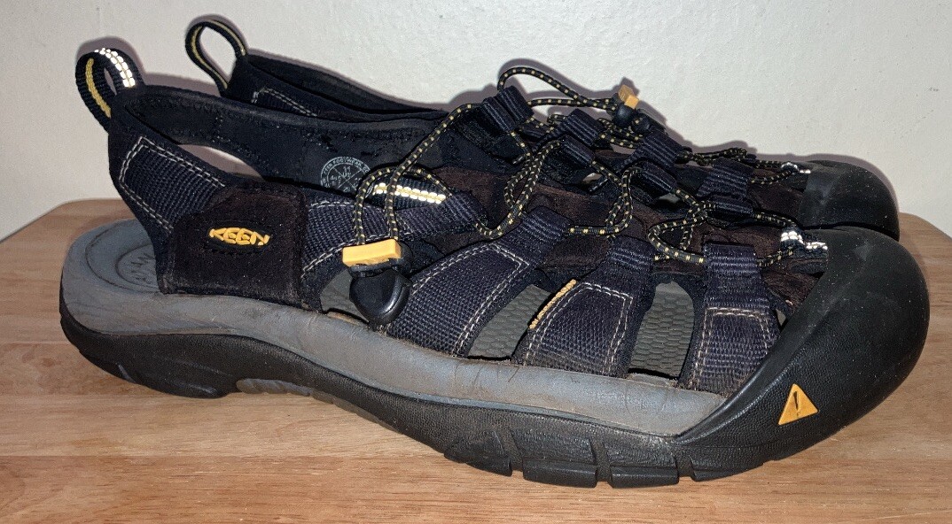 Sandali acqua Keen Newport H2 punta chiusa uomo taglia 11 nero grigio trekking trail