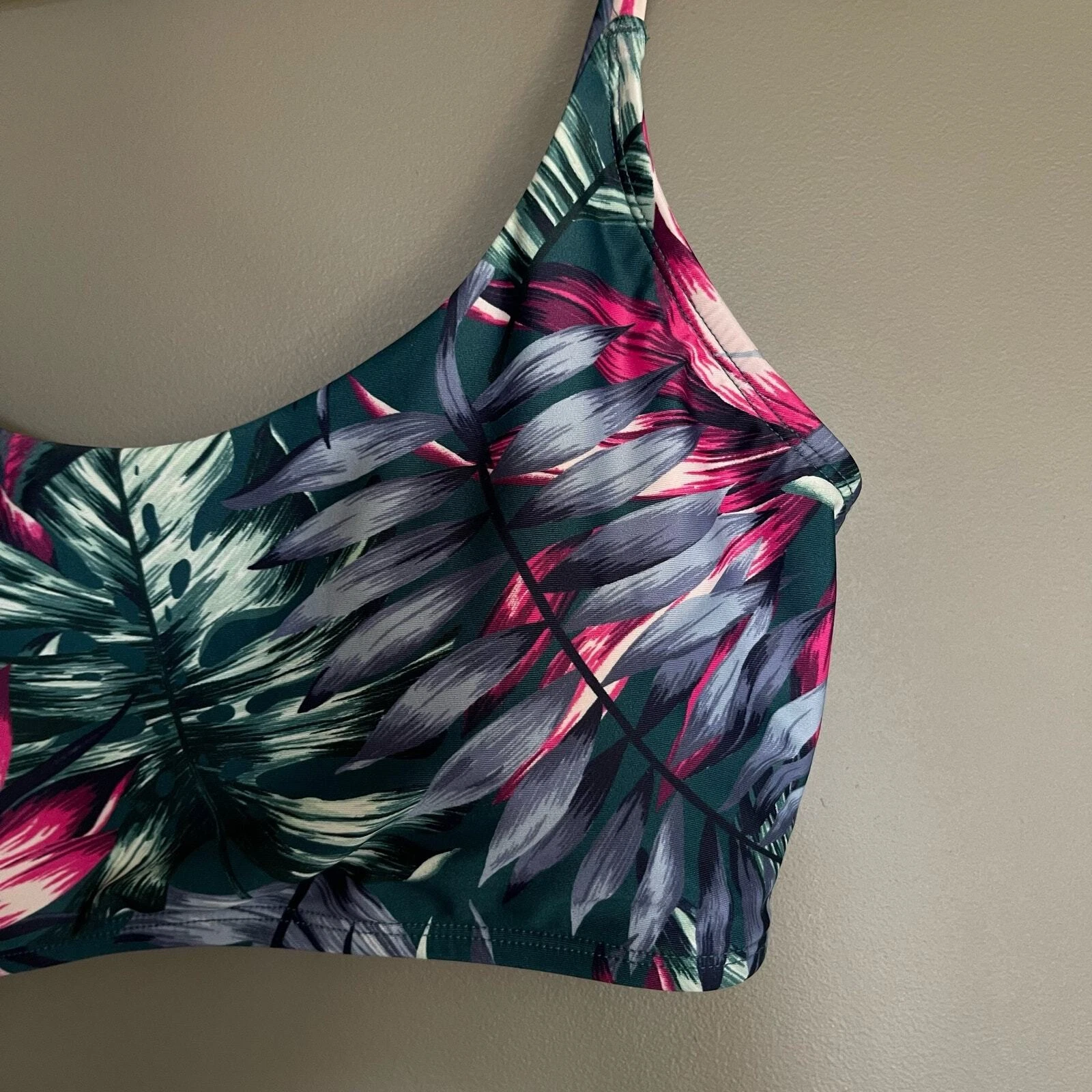 lole tanami fiji island rainforest floral tank-bra