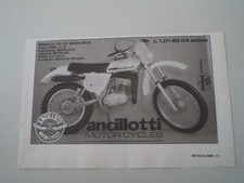 advertising Pubblicità 1977 MOTO ANCILLOTTI 125 CH REGOLARITA'