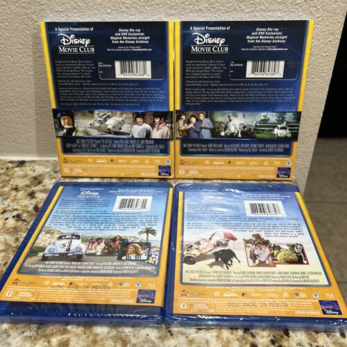 THE LOVE BUG HERBIE GOES BLU-RAY 4-MOVIE SET DISNEY CLUB DMC EXCLUSIVE NEW OOP - Picture 2 of 6