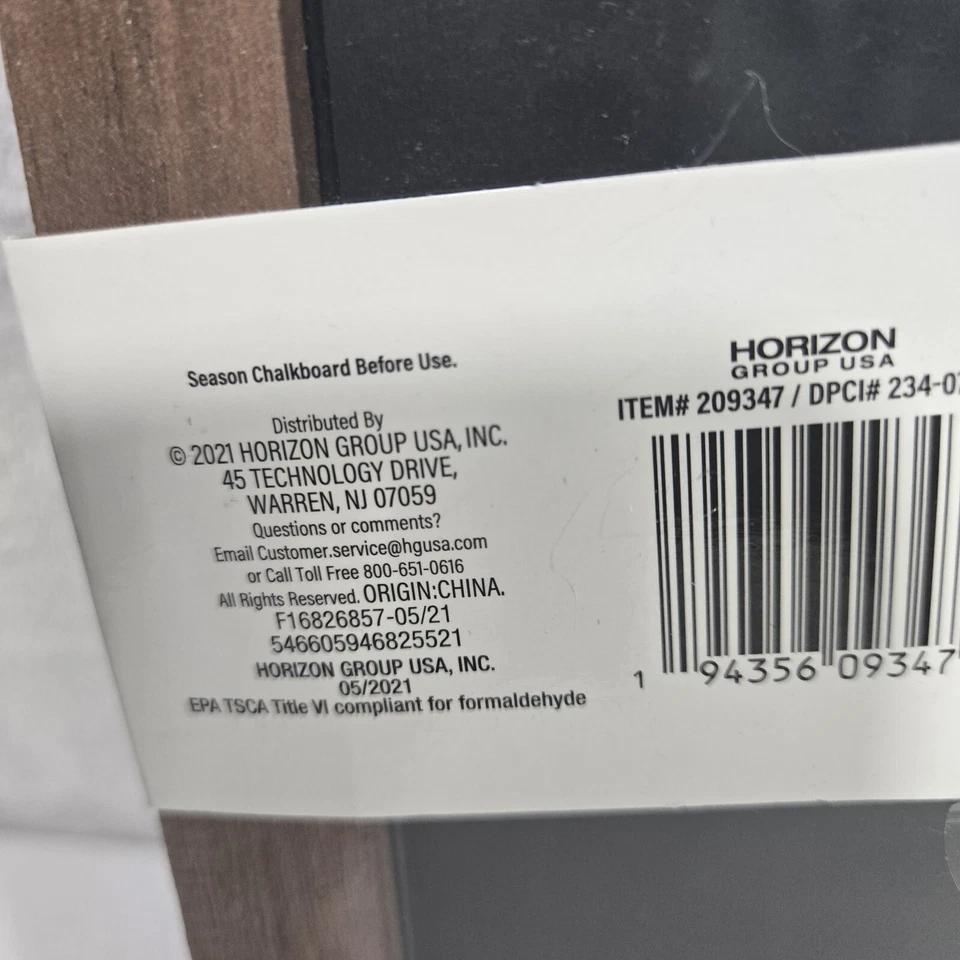 Blank Chalkboard Easel Scoreboard Game Day Wood Tabletop 13.5 x 6.5 Reversible - Image 4 of 4