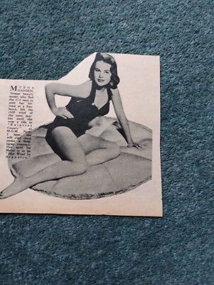 Sk86 Ephemera 1957 Film Picture Myrna Hansen 