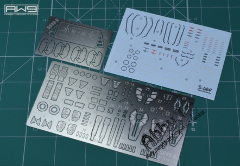 for HG 1/144 XVX-016RN Aerial Rebuild AW9 Metal Detail Part Etch