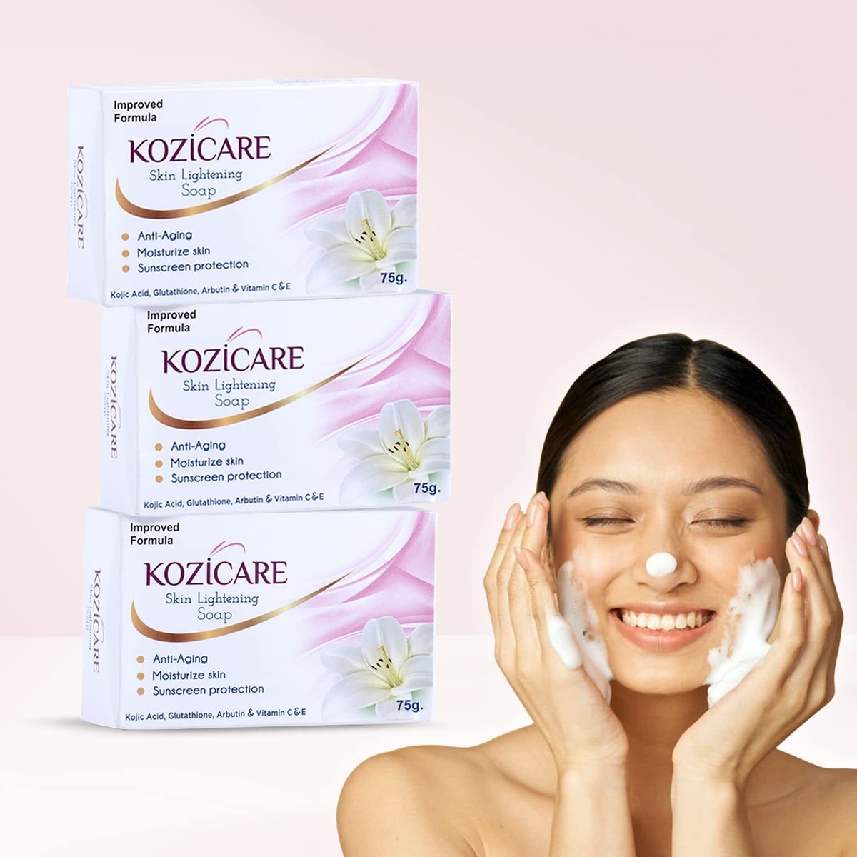 kozicare glutathione soap Kozicare Skin Lightening Soap 75g each