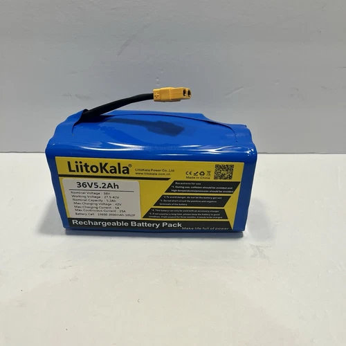 Liitokala Rechargeable Battery Pack 36V5.2AH E-bike Battery