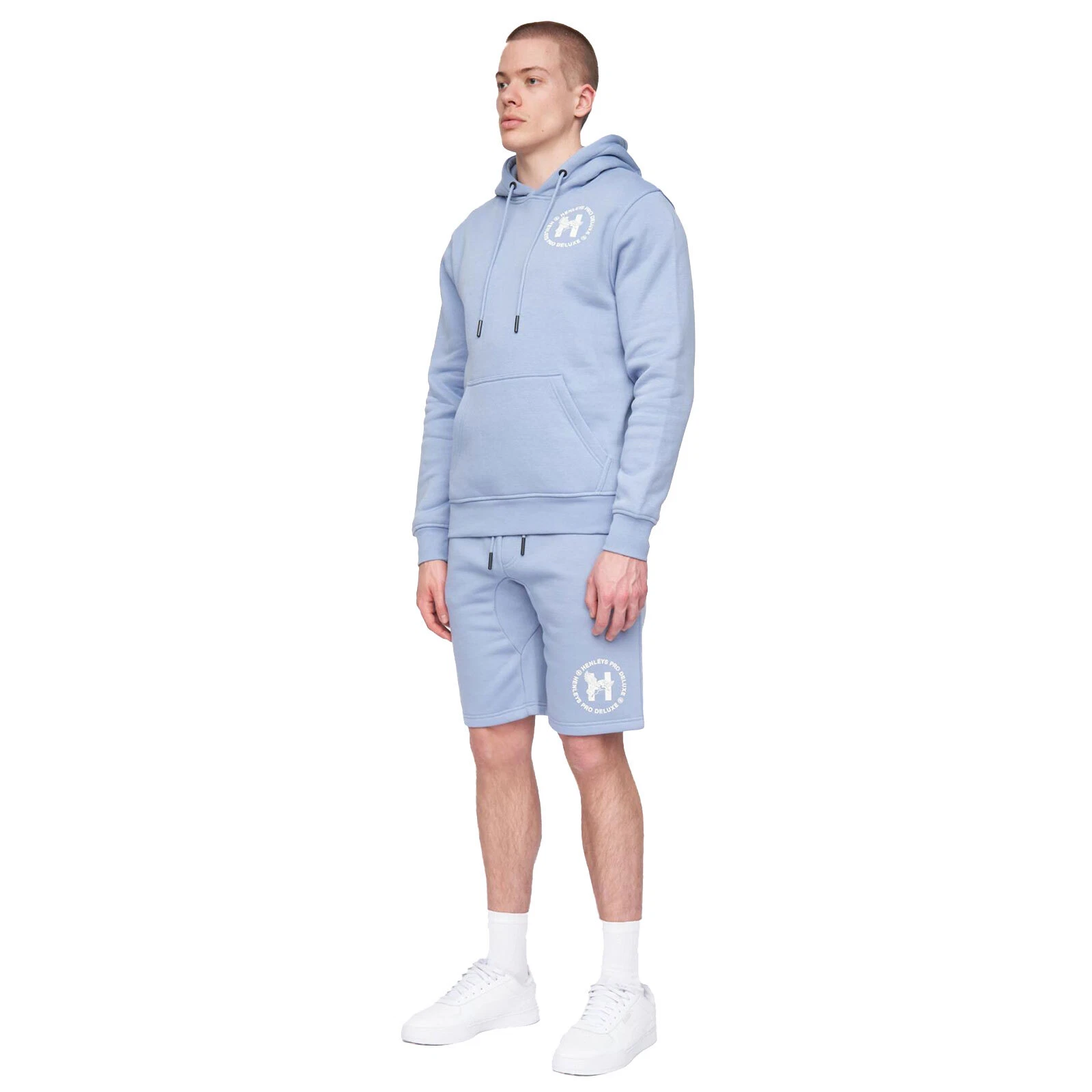 VETEMENTS Felpa con cappuccio Henleys Metafone uomo casual designer moda calda blu