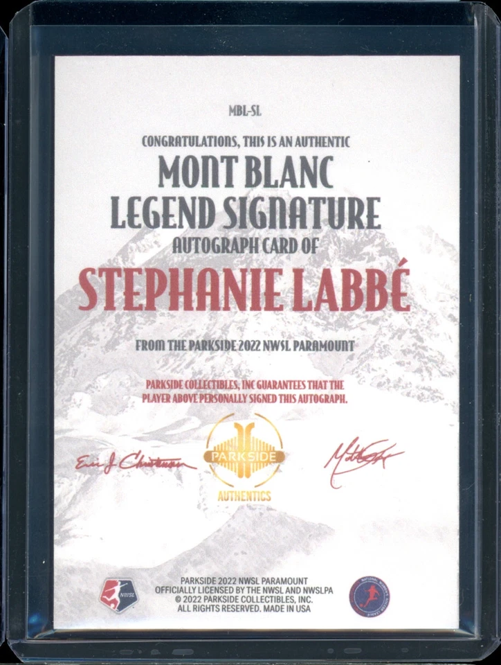 2022 Parkside STEPHANIE LABBE rookie RC autograph AUTO 🇨🇦 olympic GOLD MVP - Image 2 of 2