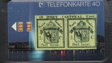 TK182 - E 02 08.91 - Stamp Double Geneva Switzerland, Telephone Card Full 12 DM