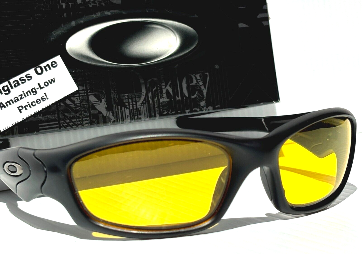 NEW Oakley SI STRAIGHT JACKET Matte Black GALAXY Amber Yellow Lens