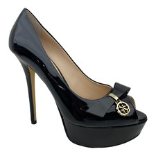 SCARPE DECOLTE SANDALO DONNA GUESS FL3RIAPAF07 PELLE NERO ORIGINALE PE