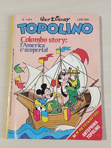 TOPOLINO n 1454 Colombo scoperta America 1983