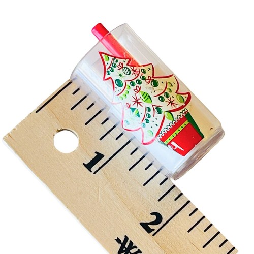 American Girl VIDRIO DE LECHE + Paja 2" Árbol de Navidad Santa Muñeca Accesorio Juguete - Imagen 4 de 5
