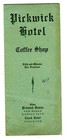 Pickwick Hotel Menu 5th & Mission San Francisco California 1930's Maltese Falcon