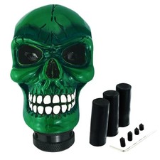 Skull Shift Knob Car Gear Shifer Knobs Unique Stick Shifting Handle Green