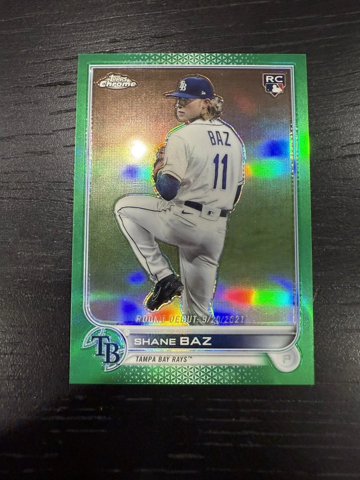 2022 Topps Chrome Update Series - Shane Baz #USC175 Green Refractor /75 (RC)