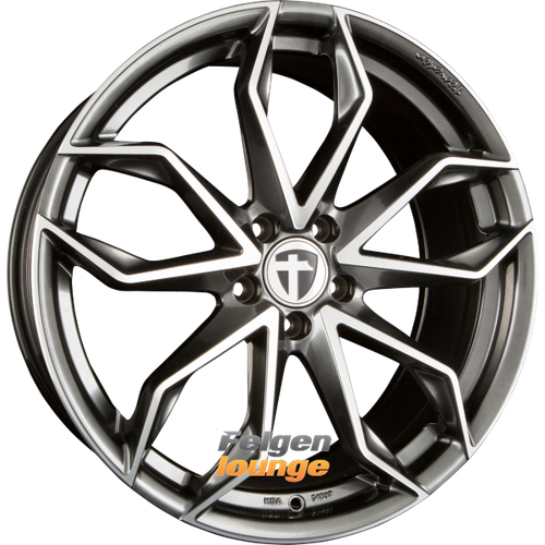 4x TOMASON TN22 Dark Hyperblack Polished 8x18 ET35 5x112 - Bild 1 von 1