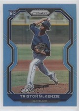2021 Panini Prizm Carolina Blue Prizm Triston McKenzie #25 0j4m