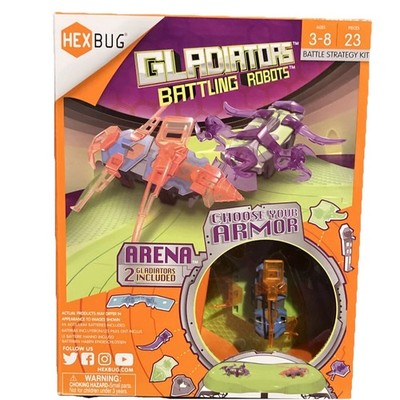 New HEXBUG Gladiators Battling Robots Arena Set 2 Gladiators MEDOOM SPARTERA