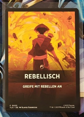 Rebellisch - Rebelling - TLA - NM - Deutsch - MTG - Jumpstart Pack Summary Card