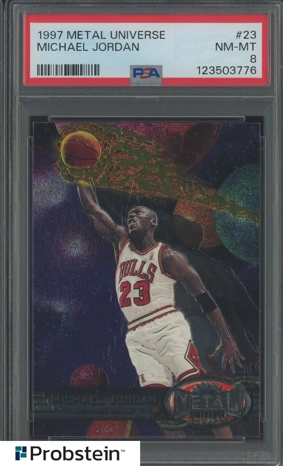1997 Metal Universe Michael Jordan Base #23 PSA 8 | Card Ladder