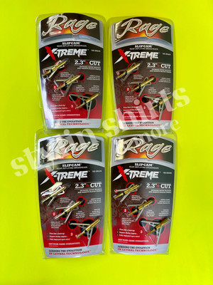 FOUR RAGE Slipcam X-TREME extreme mechanical 2 blade broadhead 100 grain 2.3''