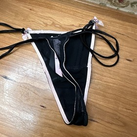 Victoria's Secret Sexy Little Things Satin Push-Up Bra Thong Set 34C Small