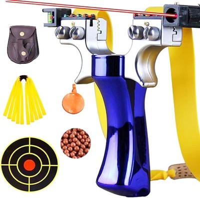 High Precision Laser Slingshot Set with Sight for Outdoor Hunting